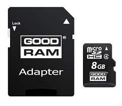 GoodRAM M40A microSDHC 8GB Class 4 with Adapter
