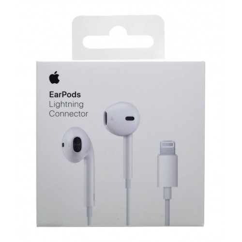 Apple EarPods Earbuds Handsfree με Βύσμα Lightning Λευκό  Apple EarPods Earbuds Handsfree Lightning MMTN2ZM/A Original