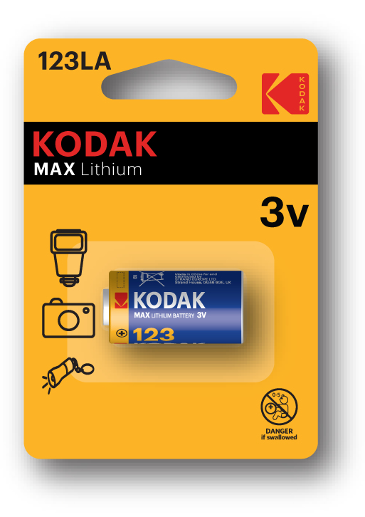 Kodak 30956223 household battery Single-use battery CR123 Lithium