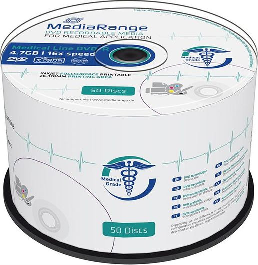 MediaRange Επανεγγράψιμα DVD+RW 4.7GB 50τμχ