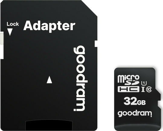 GOODRAM microSDHC 32GB Class 10 UHS-I + SD Adapter