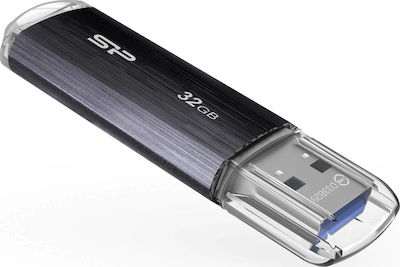 Silicon Power Blaze B02 32GB USB 3.2 Stick Μαύρο