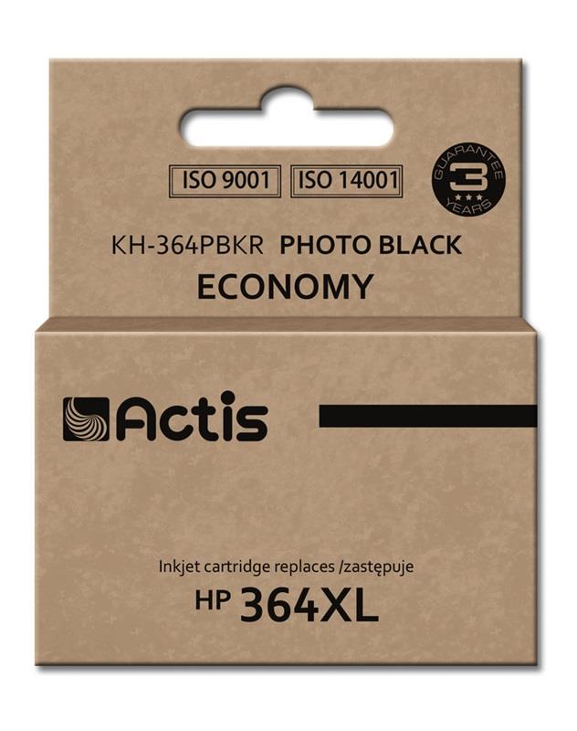 Actis KH-364PBKR black ink cartridge for HP (HP 364XL CB322EE replacement)