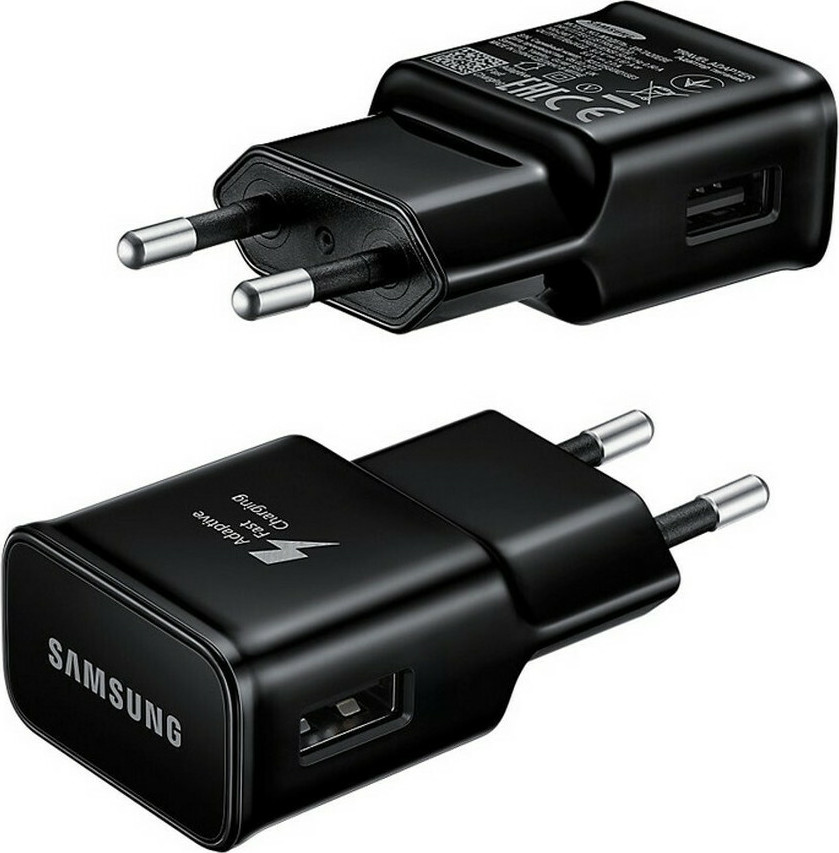 Samsung Φορτιστής Χωρίς Καλώδιο με Θύρα USB-A 15W Μαύρος (EP-TA20 EBulk)