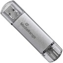 MediaRange 64GB USB 3.0 Stick με σύνδεση USB-A &amp; USB-C Ασημί