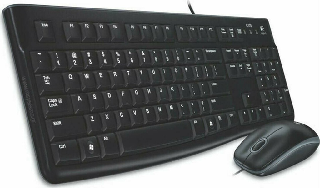 Logitech Desktop MK120 Σετ Πληκτρολόγιο &amp; Ποντίκι Ελληνικό