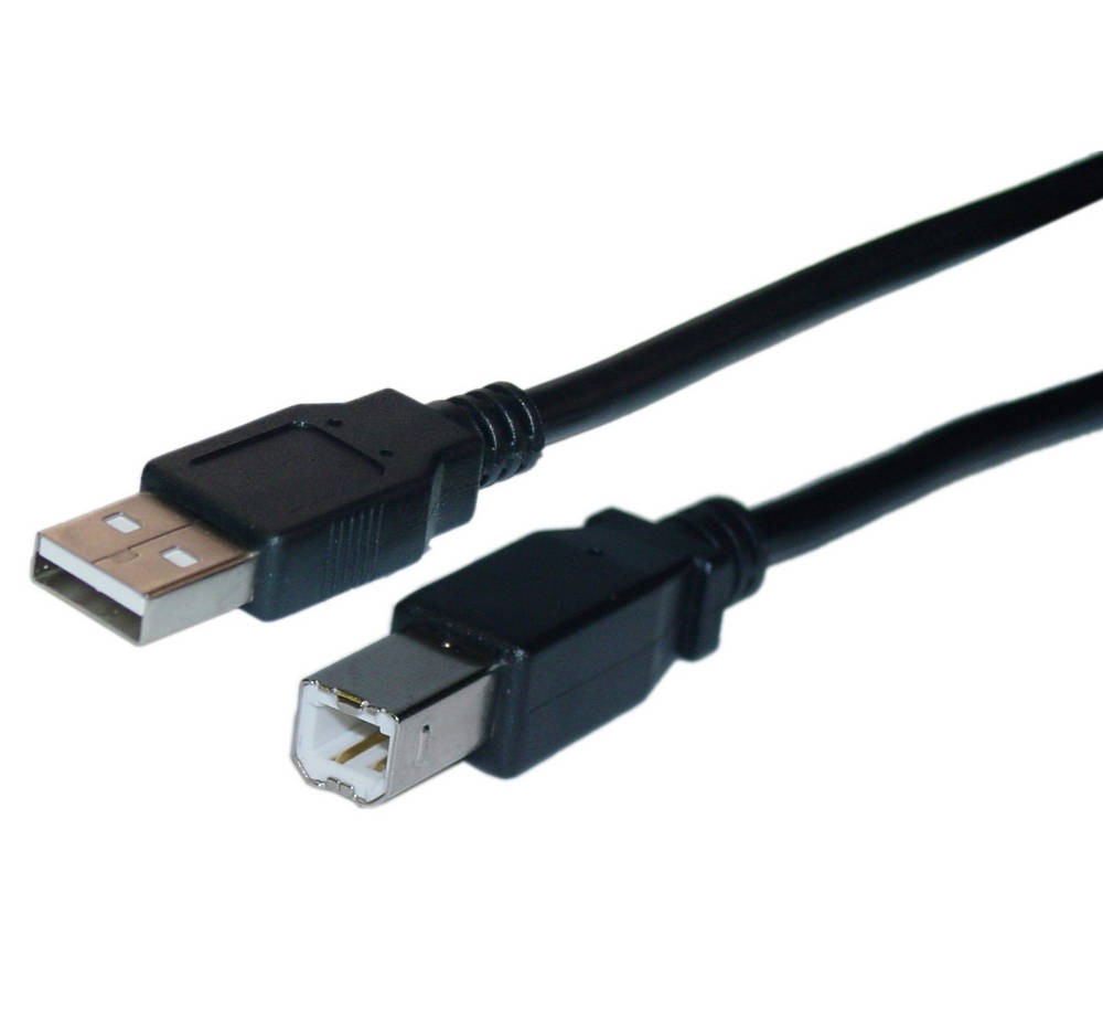 Καλώδιο Σύνδεσης Jasper USB 2.0 USB-A Αρσενικό σε USB-B Αρσενικό 1,8m Μαύρο