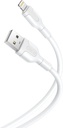 XO NB212 2.1A USB Καλώδιο For Lightning Άσπρο