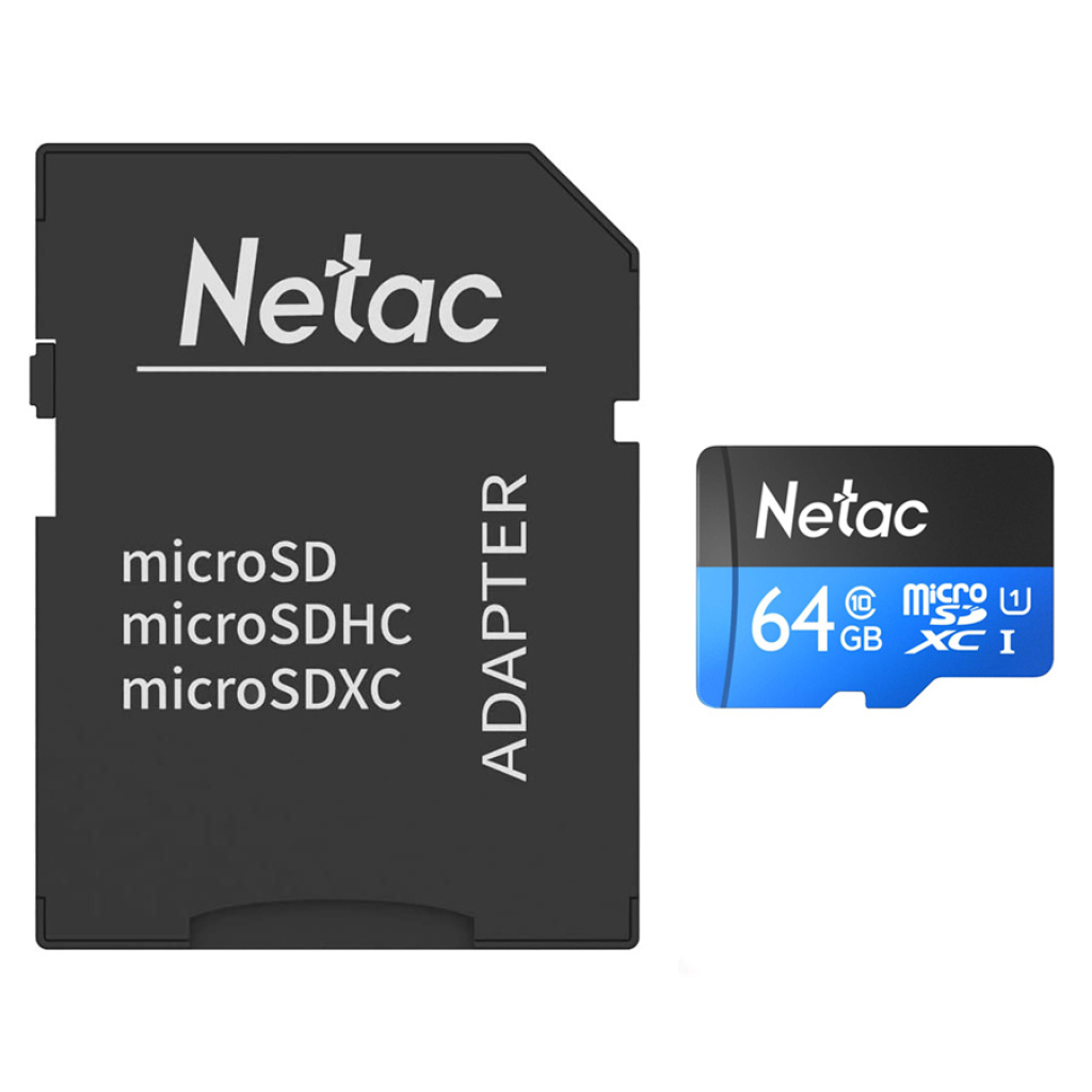 Netac P500 Standard microSDXC 64GB Class 10 U1 UHS-I