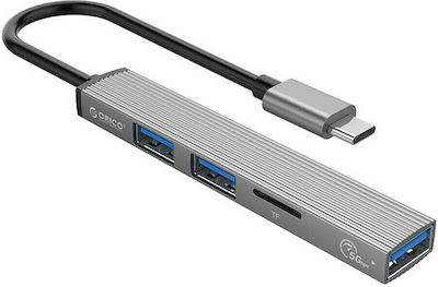 Orico USB 3.0 Hub 3 Θυρών με σύνδεση USB-C Γκρι  Orico USB 3.0 Hub 3 Θυρών με σύνδεση USB-C Γκρι