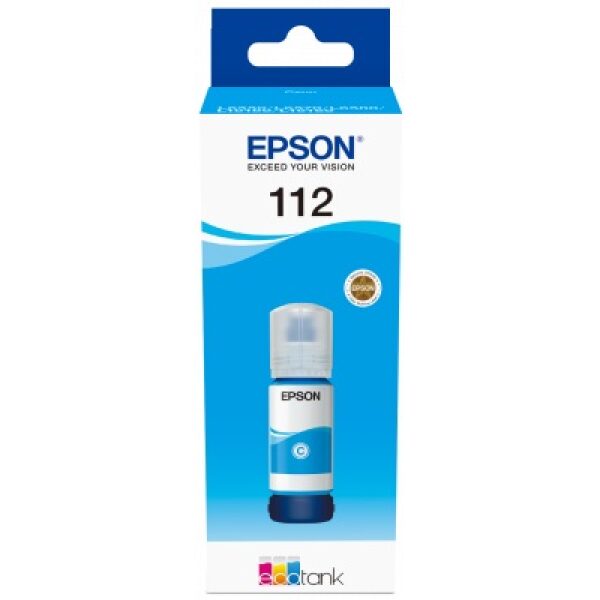 Epson 112 EcoTank Pigment Cyan ink bottle (C13T06C24A) (EPST06C24A)