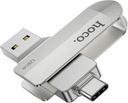 Flash Drive Hoco UD10 2 in 1 128GB USB-A 3.0 και USB-C Συμβατό με Windows Mac Linux και Android
