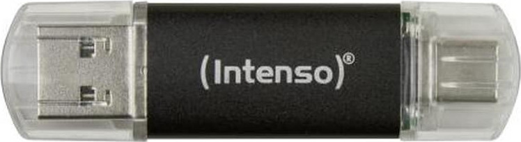 Intenso Twist Line 32GB USB 3.0 Stick με σύνδεση USB-A &amp; USB-C Μαύρο