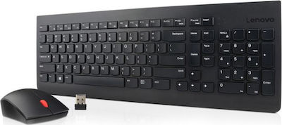 Lenovo Essential Wireless Keyboard Mouse Combo Σετ Πληκτρολόγιο &amp; Ποντίκι Ελληνικό