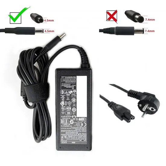 Τροφοδοτικό Laptop - AC Adapter Φορτιστής DELL 65W 19.5V 3.34A 4.5mm X 3.0mm Charger