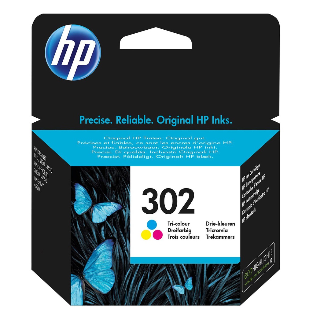 hp 302 Inkjet F6U65AE  Colour