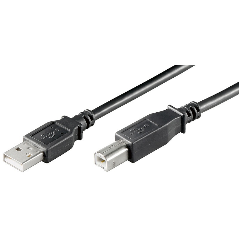 USB 2.0 Cable USB-A male - USB-B male Μαύρο 1.80m