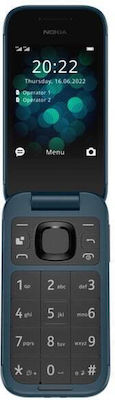Nokia 2660 Flip Dual SIM (48MB/128MB) Κινητό με Κουμπιά Μπλεx