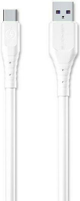 WK USB 2.0 Cable USB-C male - USB-C male Λευκό 1m (WDC-152)