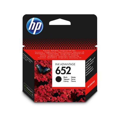 Hp 652 Original Ink 360 Pgs, Black F6V25AE