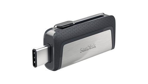 Sandisk Ultra Dual Drive 128GB USB 3.1 Stick με σύνδεση USB-A &amp; USB-C, Ασημί