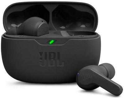 JBL Wave Beam In-ear Bluetooth Handsfree Ακουστικά με Θήκη Φόρτισης Μαύρα