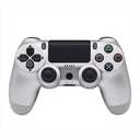 Doubleshock Ασύρματο Gamepad για PS4 Ασημί/Μαύρο