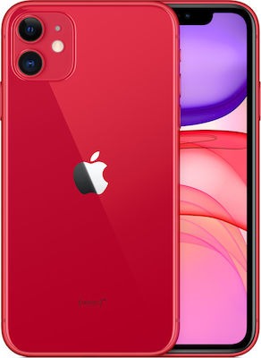 Refurbished Apple Iphone 11(4GB/64GB) Red Grade A 96%