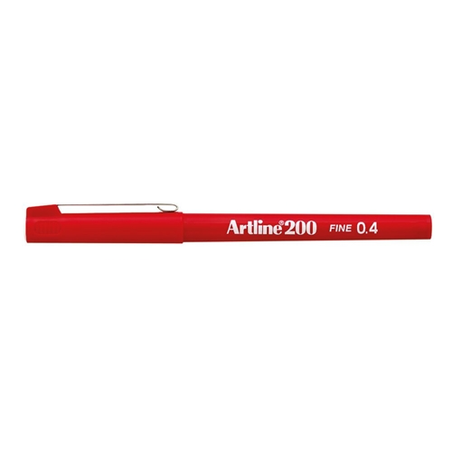 Artline 200 Fineliner Pen Fine Red A2002