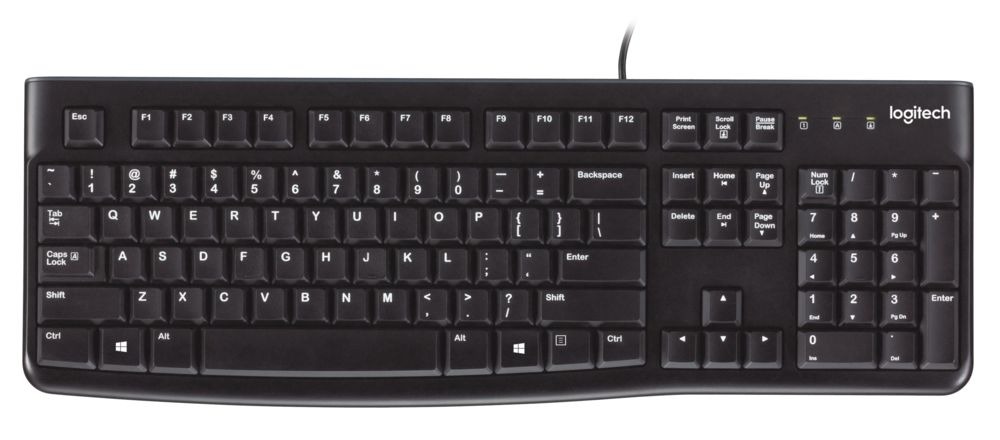 Logitech K120 Keyboard, Plug-and-Play USB