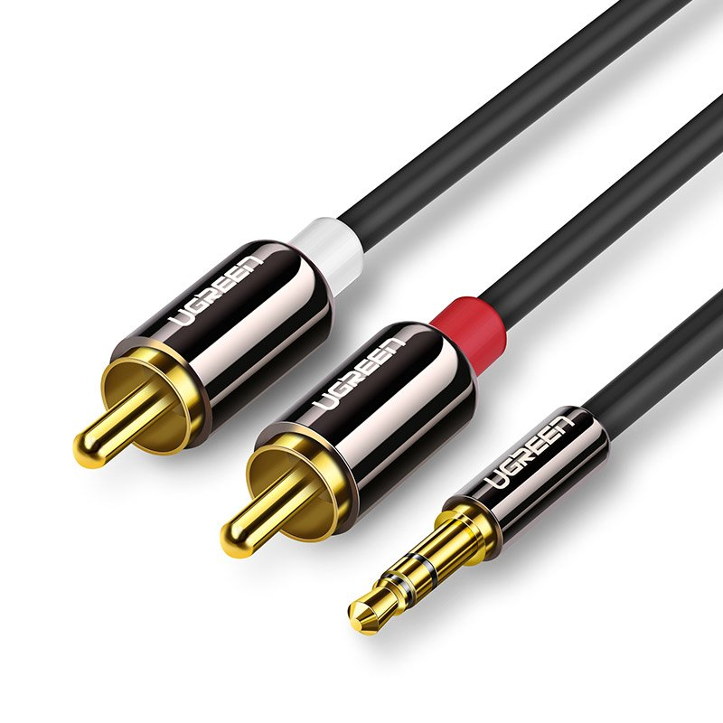 Cable 3.5mm male - 2x RCA male 3m Ugreen 10590