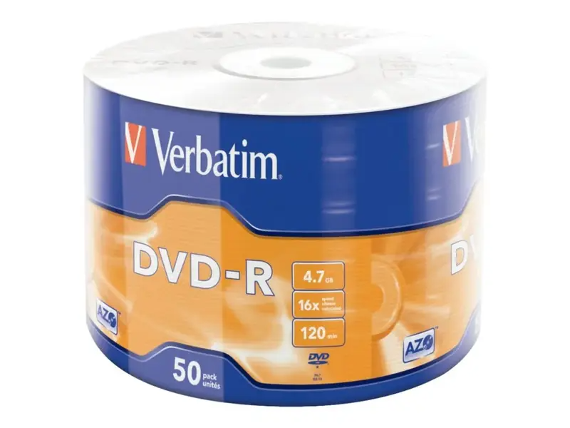 Verbatim DVD-R  4.7GB 16X Spin 50 Τεμαχίων