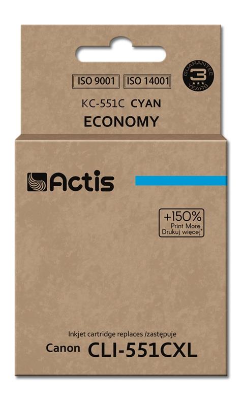 Actis KC-551C ink cartridge for Canon CLI-551C (with chip)