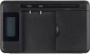 USB Φορτιστής Μπαταριών Li-ion κινητών QC64 με οθόνη USB μαύρος