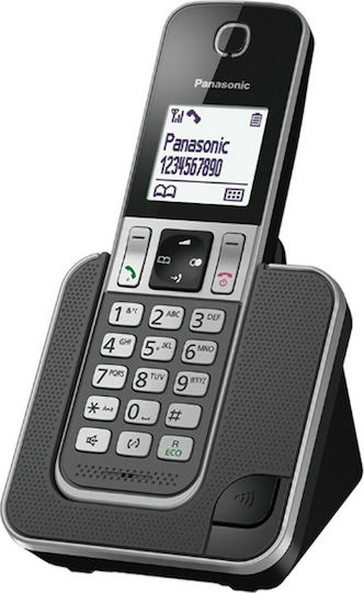 Panasonic KX-TGD310 Ασύρματο Τηλέφωνο με Ελληνικό Μενού Γκρι