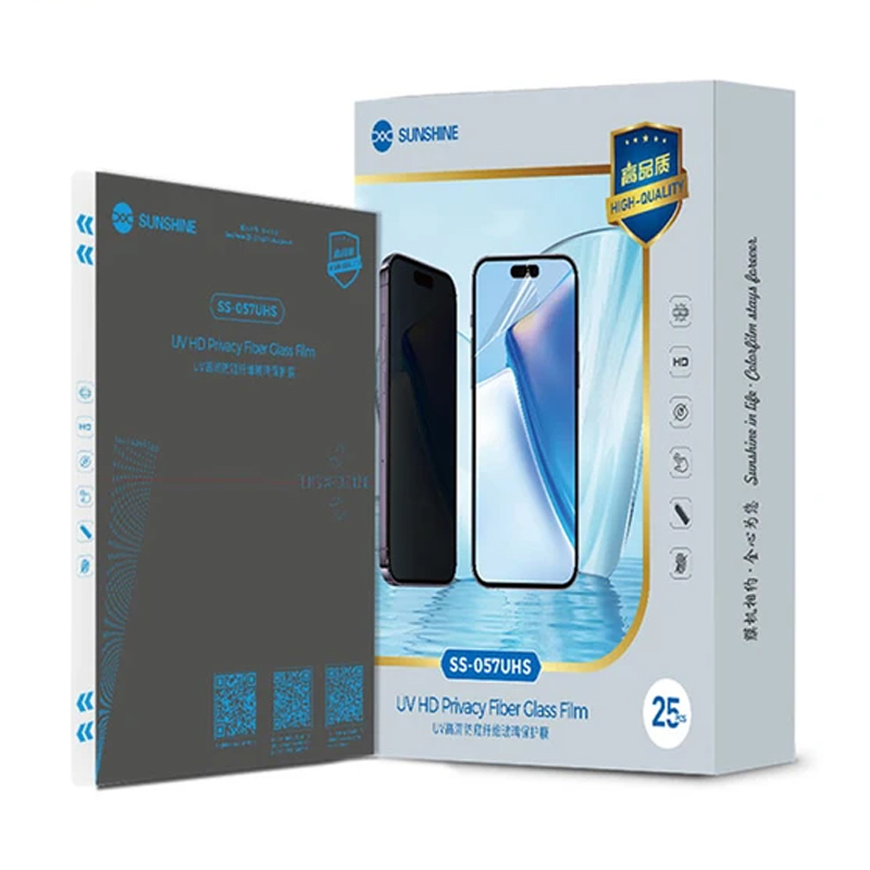 Sunshine SS-057UHS UV HD Privacy Fiber Glass Film 25Pcs