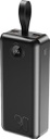 XO PR240 Power Bank Γρήγορης Φόρτισης USB-C 20W/USB-A 22.5W με οθόνη 30000mAh