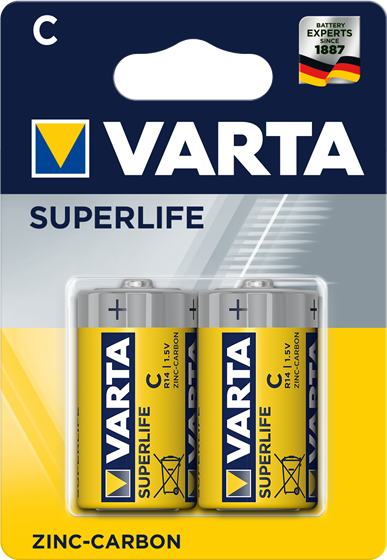 VARTA BATERIA  C SUPERLIFE 2SZT R14