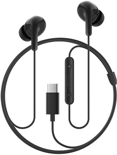 Xiaomi Earphones In-ear Handsfree Ακουστικά με Βύσμα USB-C Μαύρο