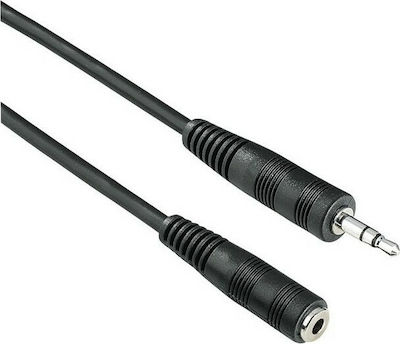 Goobay Cable 3.5mm male - 3.5mm female Μαύρο 5m (62481)