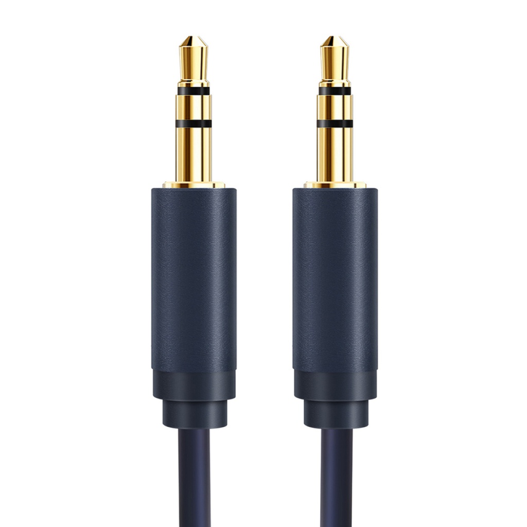 CABLETIME καλώδιο ήχου 3.5mm CT-AV301-H11G, gold plated, 1m, μπλε