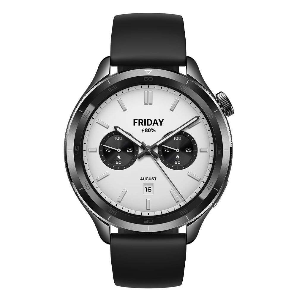 Xiaomi Watch S4 Aluminium 47mm Αδιάβροχο με Παλμογράφο (Μαύρο)