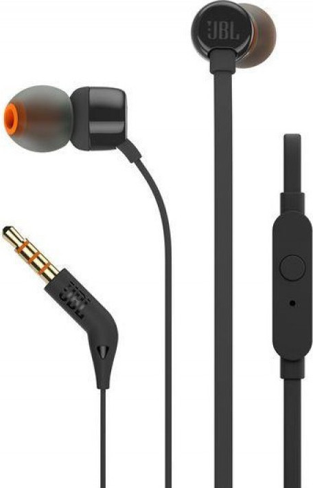 JBL TUNE110E In-ear Handsfree με Βύσμα 3.5mm Μαύρο