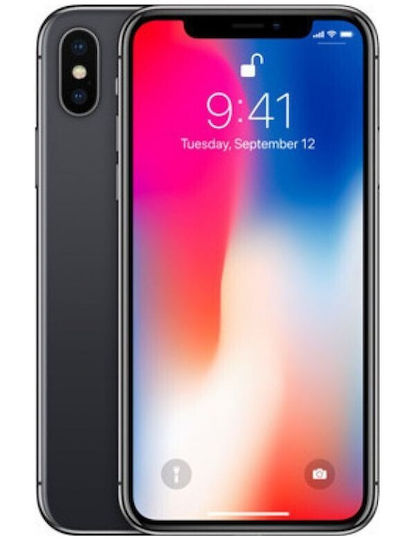 Apple iPhone X (3GB/256GB) Black Refurbished Grade A 100%