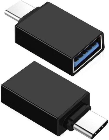 Powertech Μετατροπέας USB-C male σε USB-A female