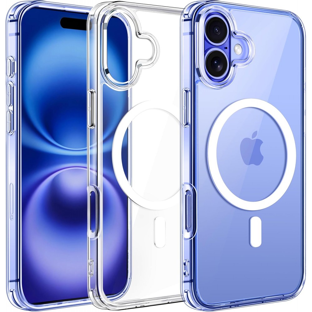 Oem Θήκη TPU &amp; PC Ultra Hybrid Mag Magsafe φορτιστή Για Apple iPhone 17 5G 6,3" Διάφανο