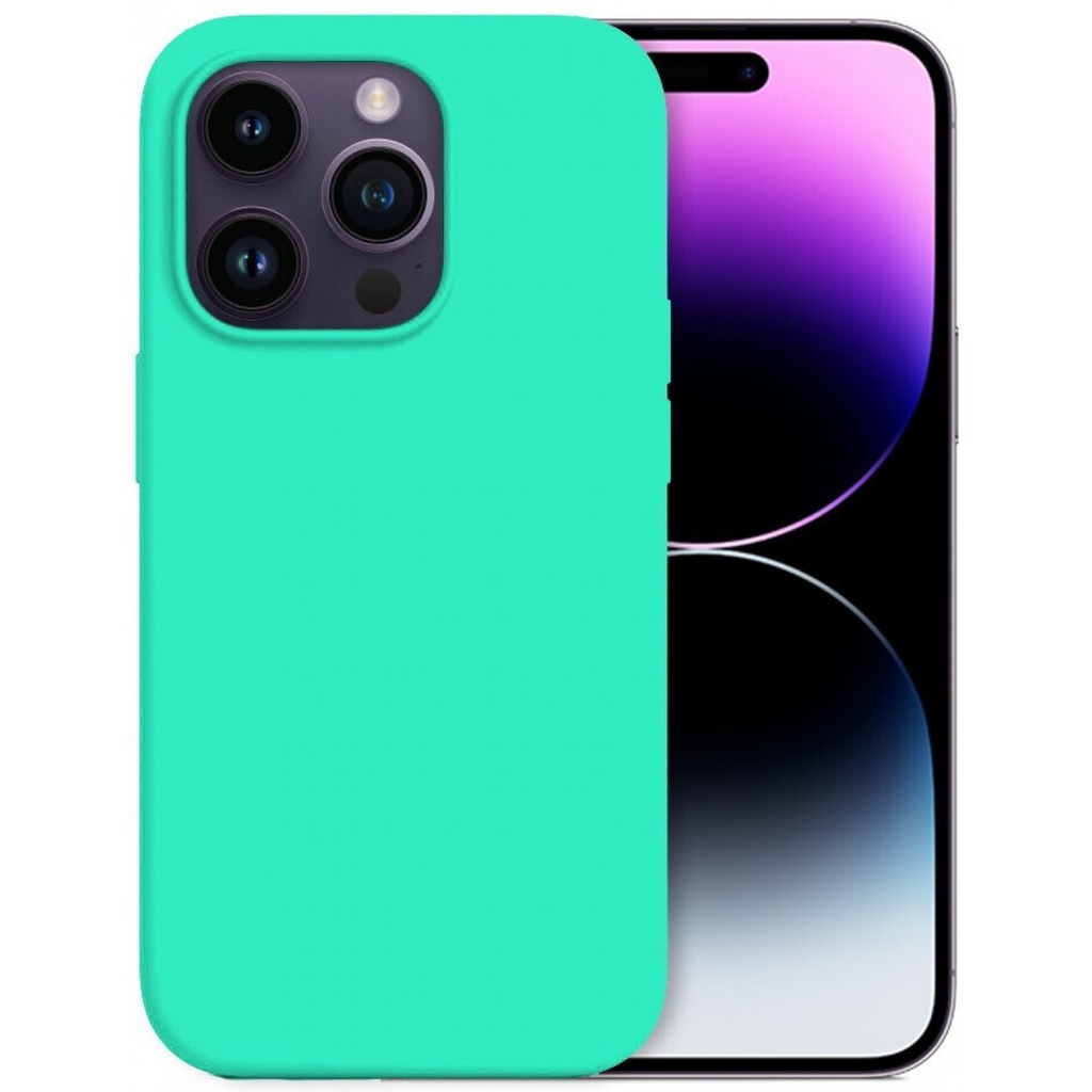 Θήκη Σιλικόνης Matt 1,5 mm Για Apple iPhone 15 Pro Max 5G 6,7" Τιρκουάζ