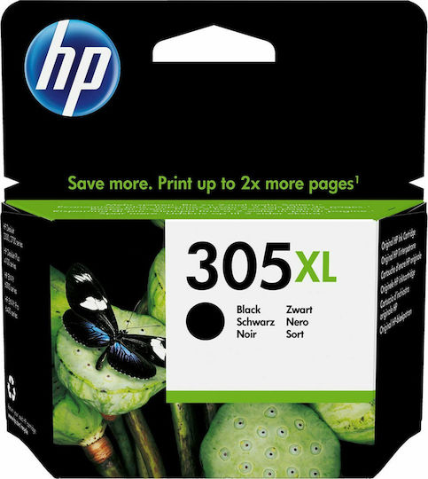 HP 305XL Γνήσιο Μελάνι Εκτυπωτή InkJet Μαύρο (3YM62AE)