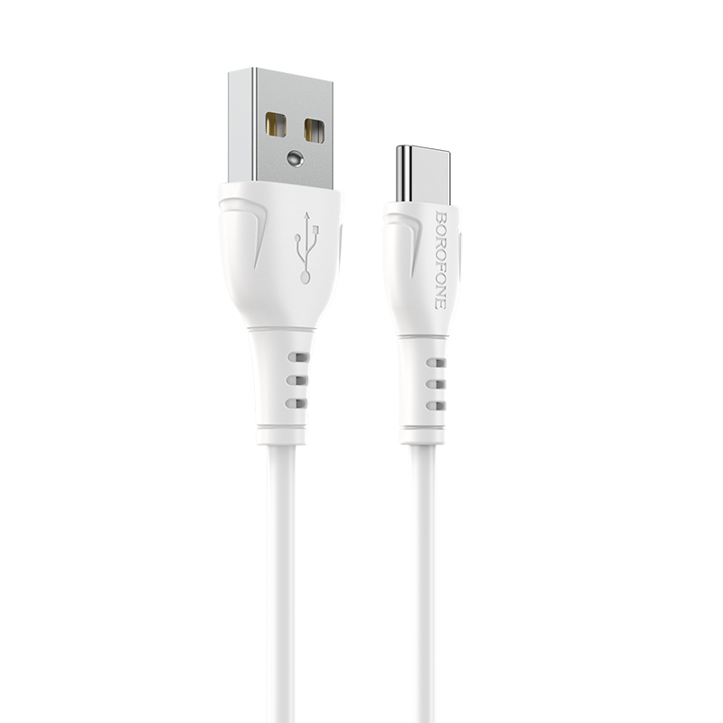 Καλώδιο Borofone BX51 Triumph USB σε USB-C 3A Λεύκο 1m