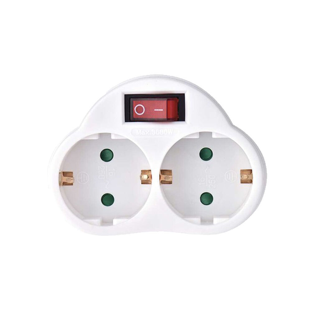 Technik Πολύπριζο 2 Θέσεων με Διακόπτη